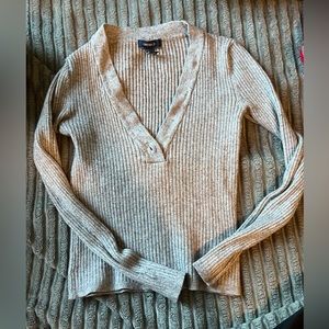 forever 21 knitted v neck